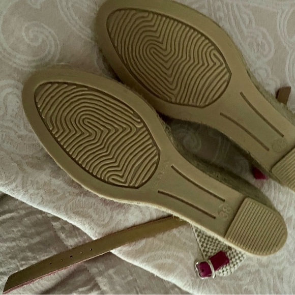 New Never Worn Wedge Espadrille Sandals - Picture 2 of 3